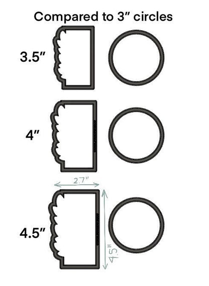 Rectangle with greenery plaque no. 2 cookie cutter