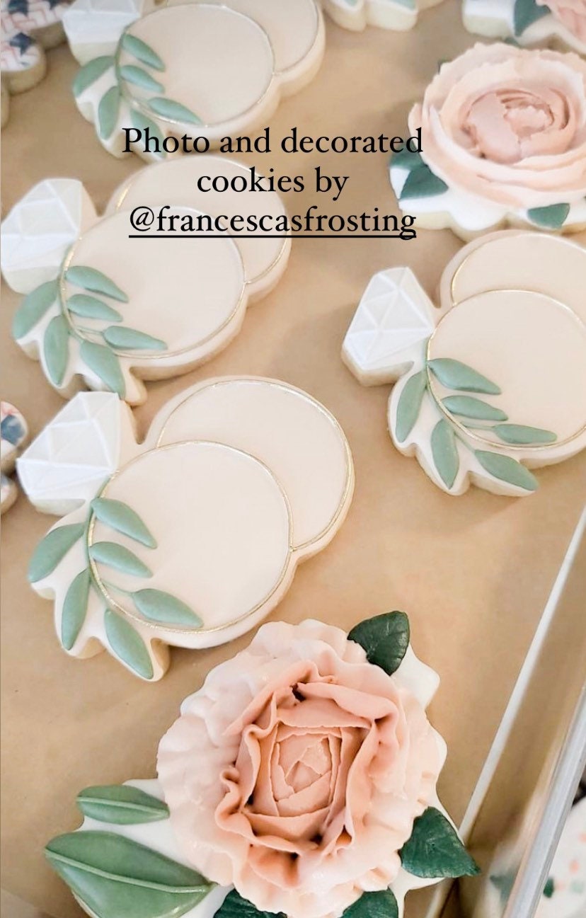 Ring with floral cookie cutter