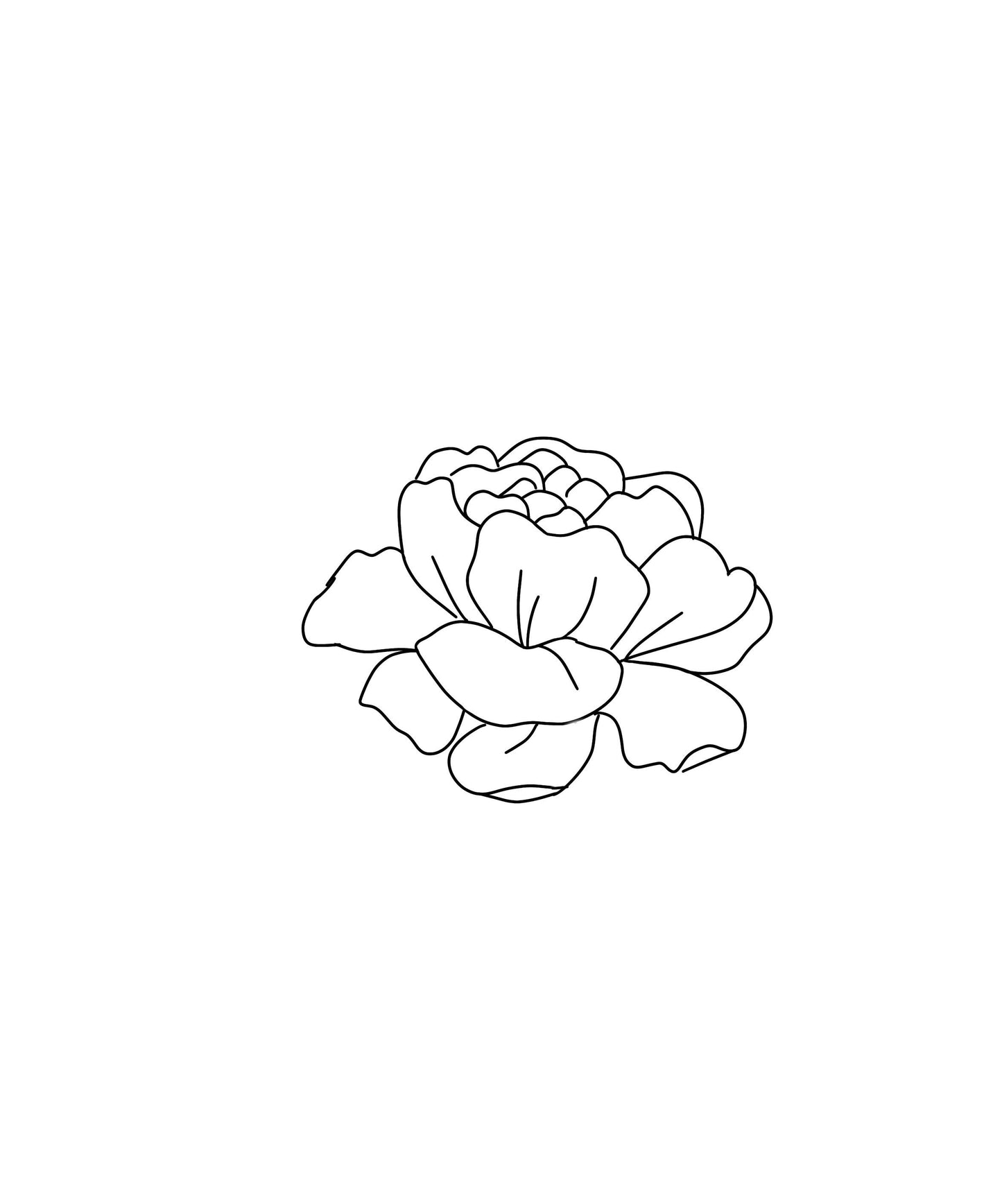 Peony no. 4 cookie cutter