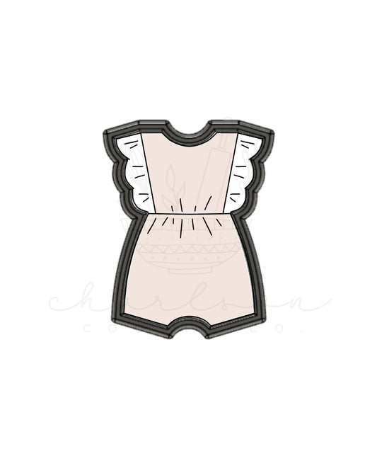 Baby ruffle no. 3 cookie cutter