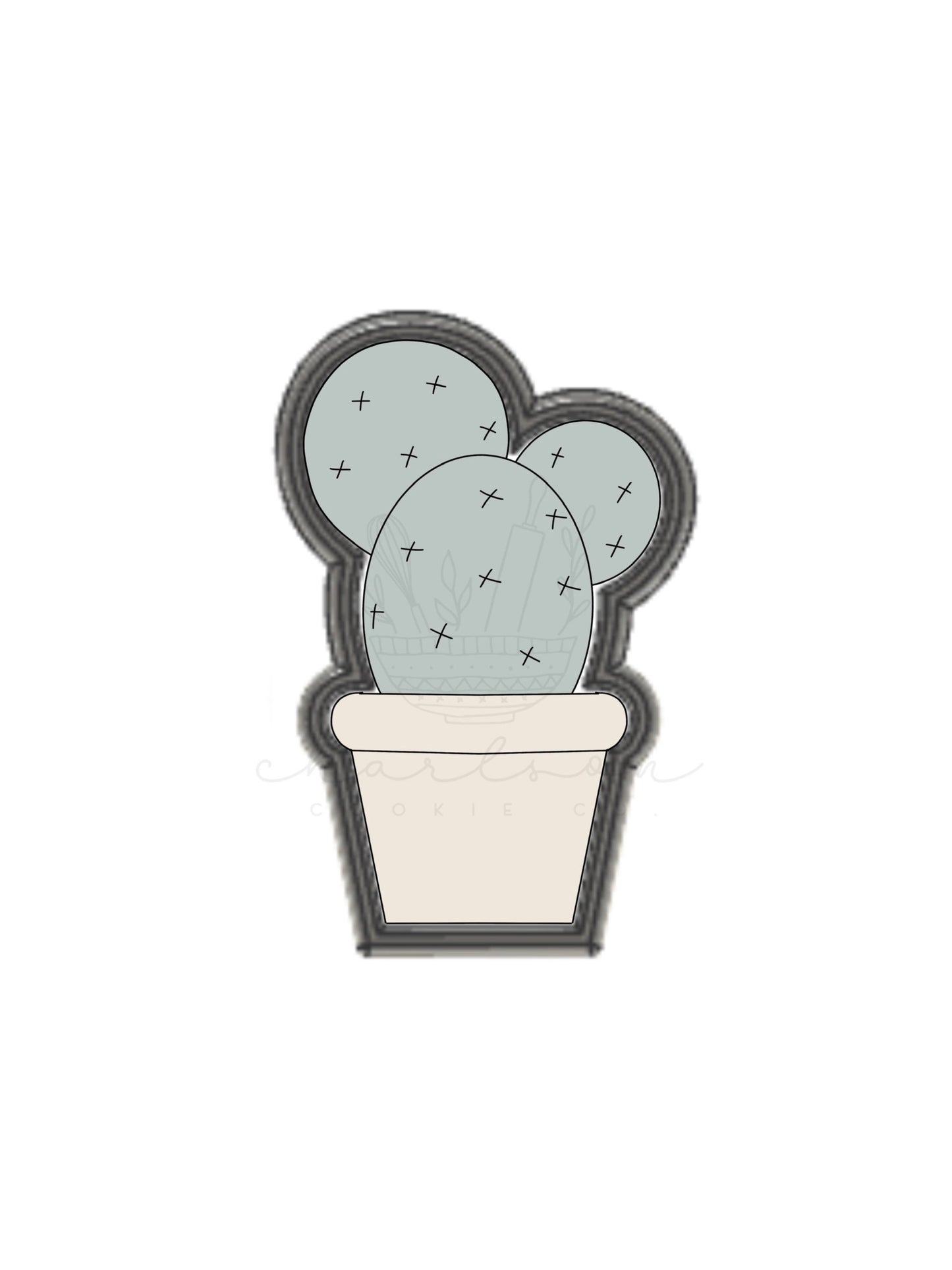 Cactus no. 3 cookie cutter