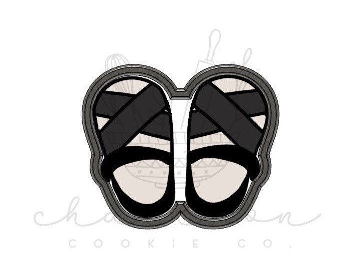 Baby sandals cookie cutter