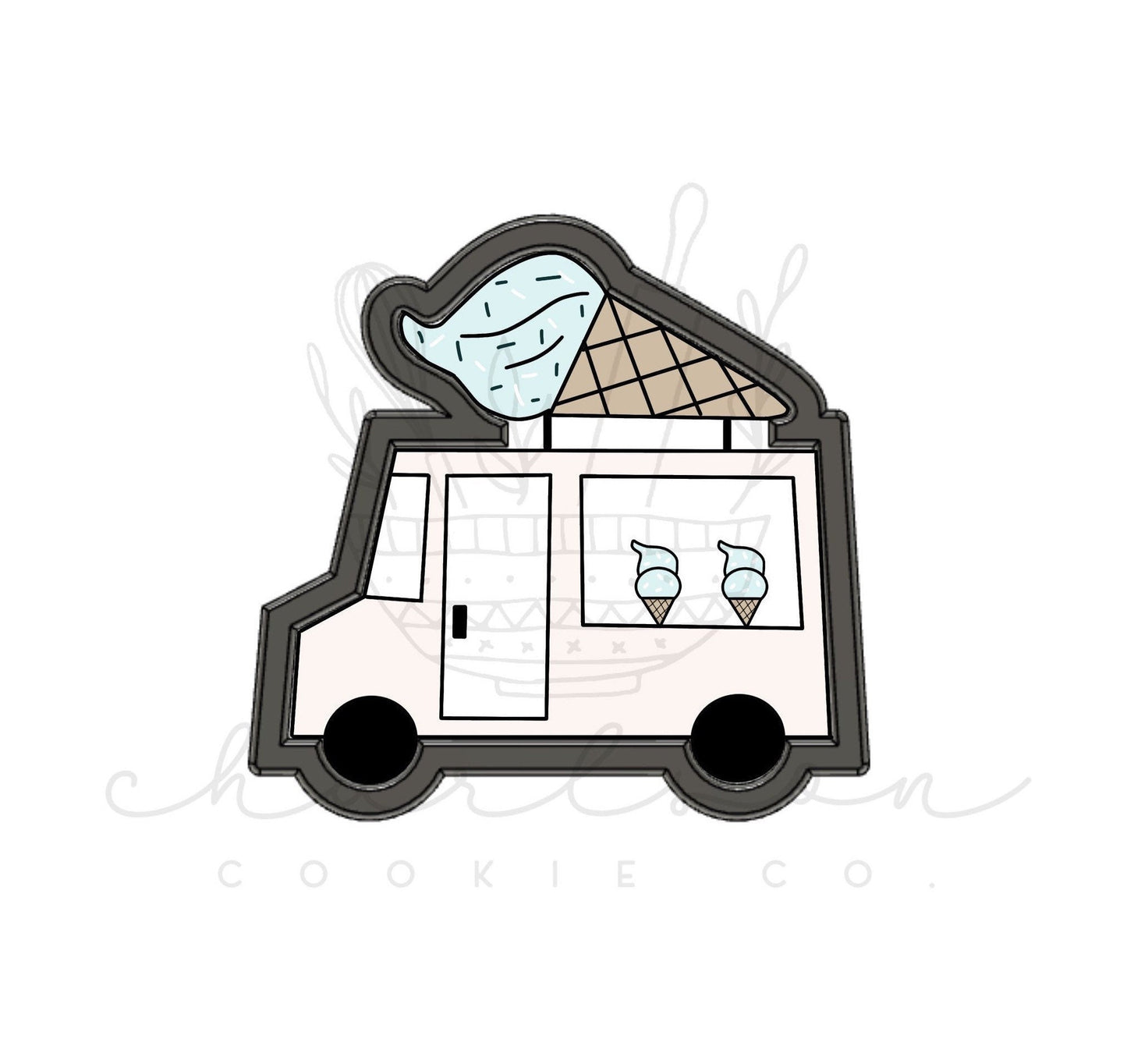 Ice cream truck cookie cutter