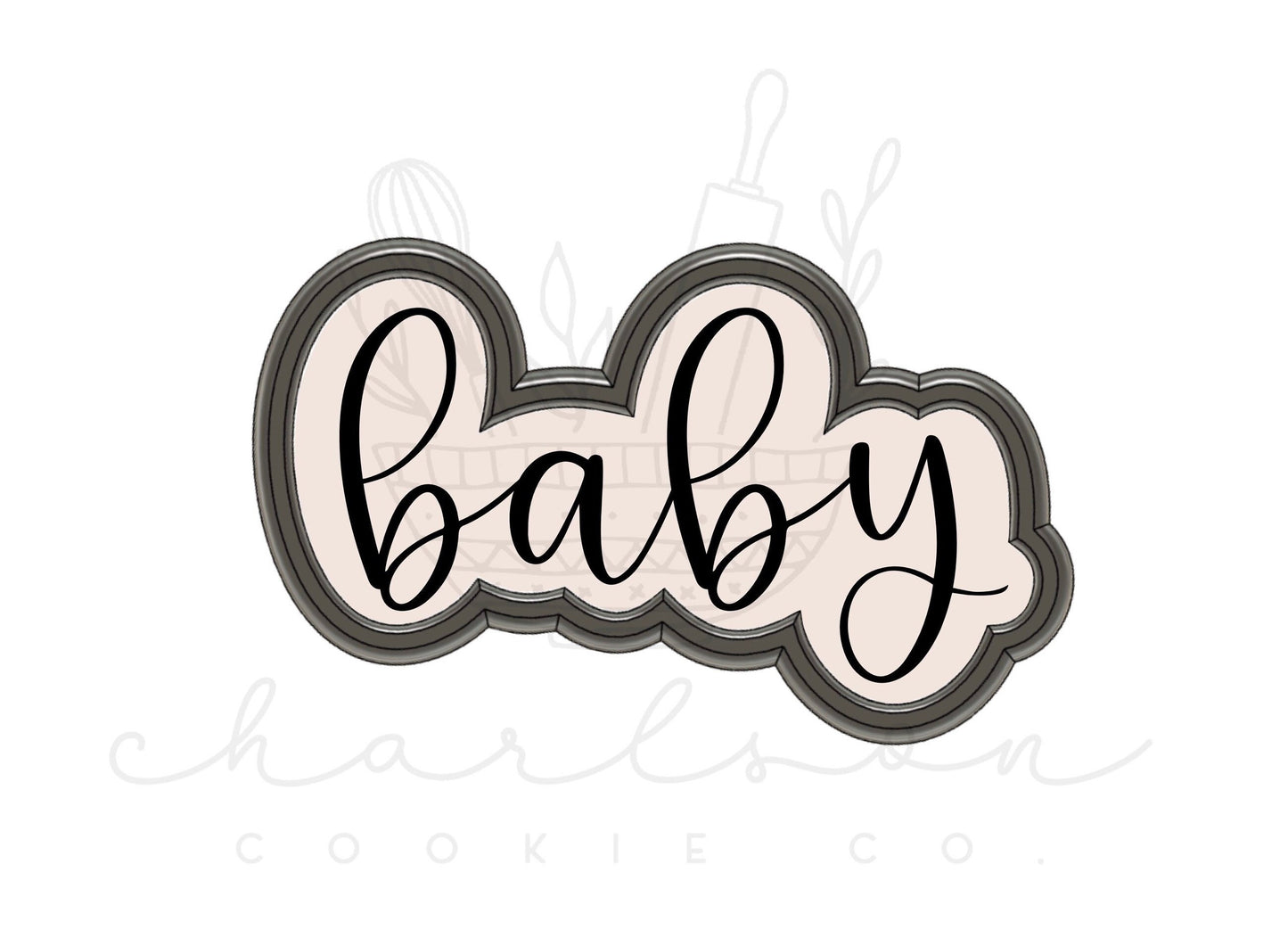 Baby word no. 2 cookie cutter