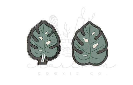 Monstera leaf cookie cutter