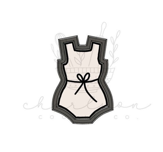 Baby summer romper cookie cutter