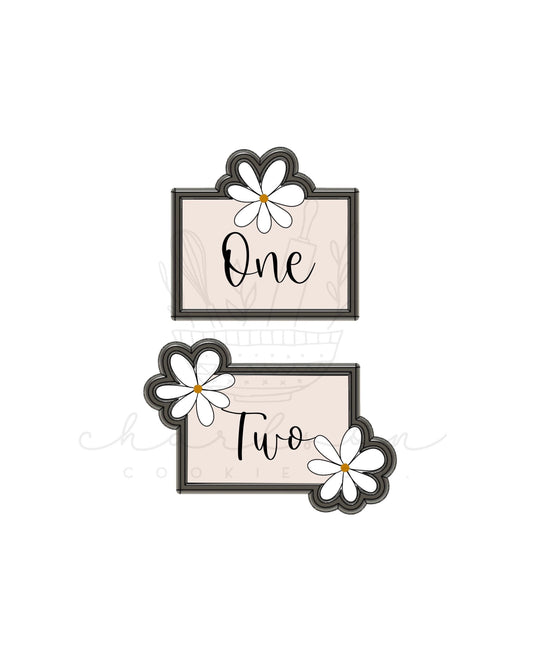 Daisy plaque cookie cutter