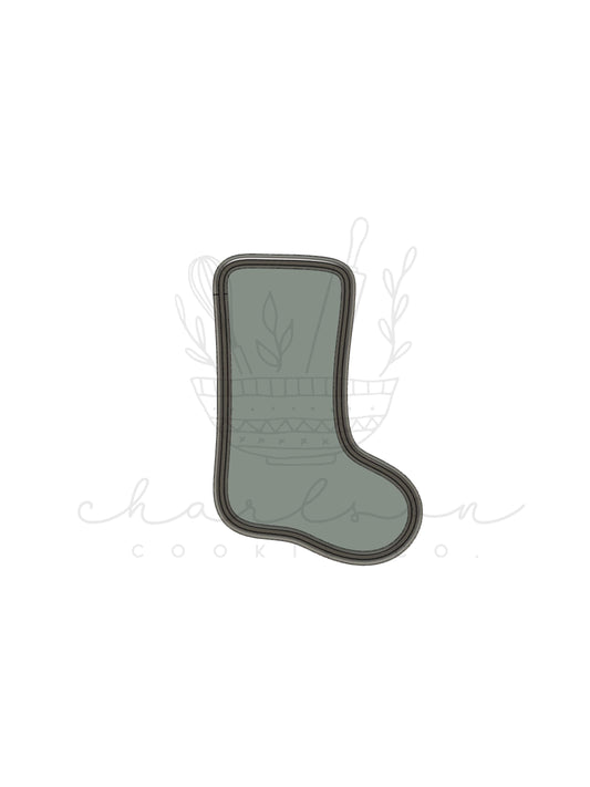 Stocking cookie cutter