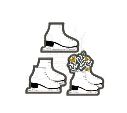 Ice skates cookie cutter