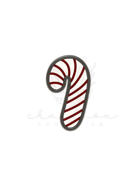 Candy cane cookie cutter