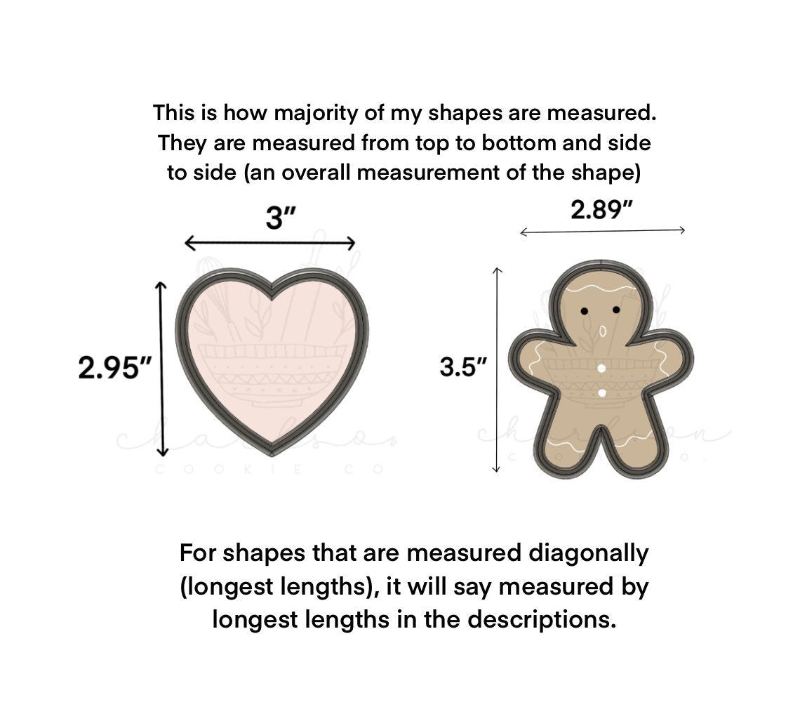 Numbers (individual) cookie cutter