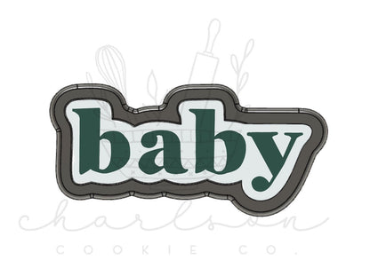 Baby word cookie cutter