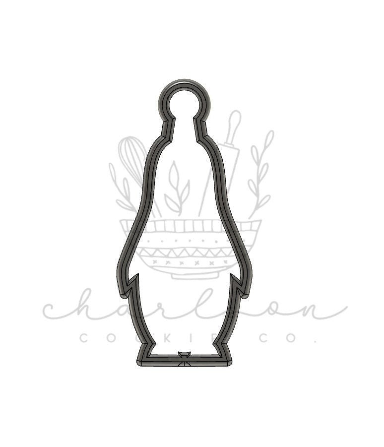 Penguin no. 2 cookie cutter (Linen & Gray)