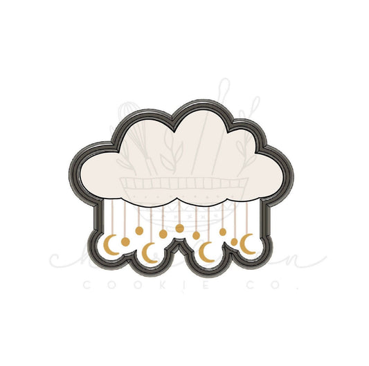 Cloud mobile cookie cutter (Linen & Gray)