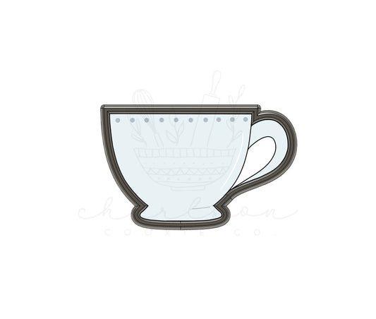 Tea cup cookie cutter