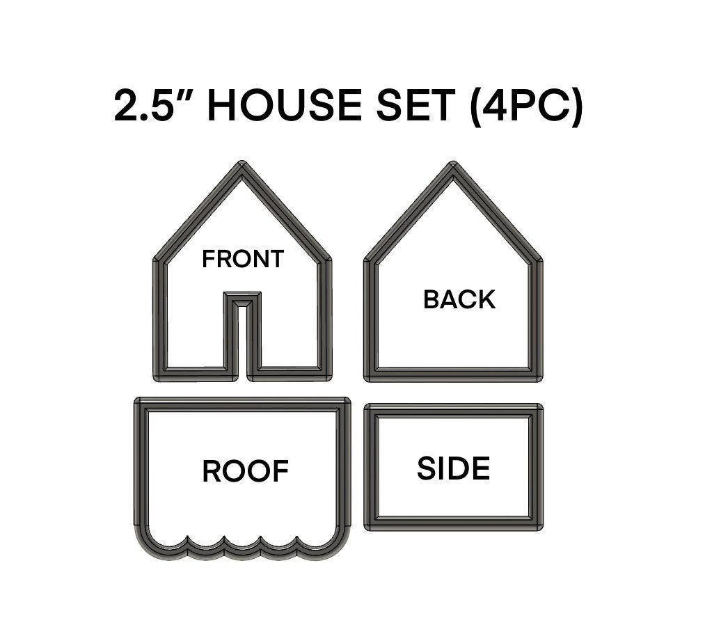 Gingerbread house / build your own house cookie cutter