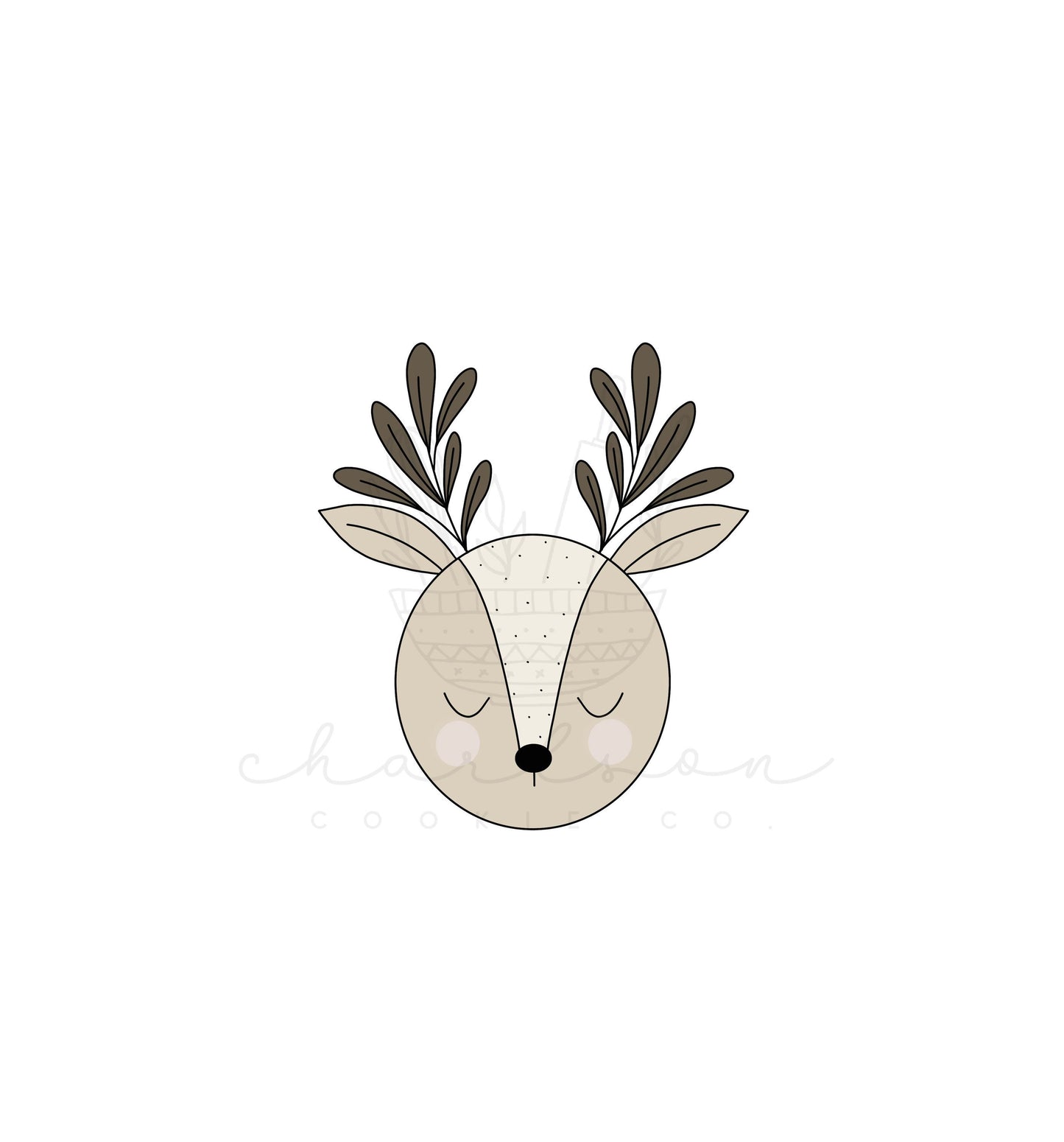 Deer head cookie cutter
