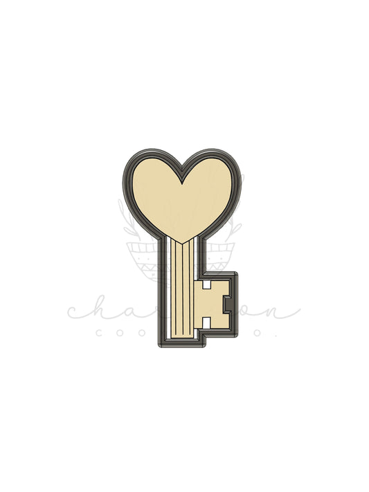 Key (heart) cookie cutter