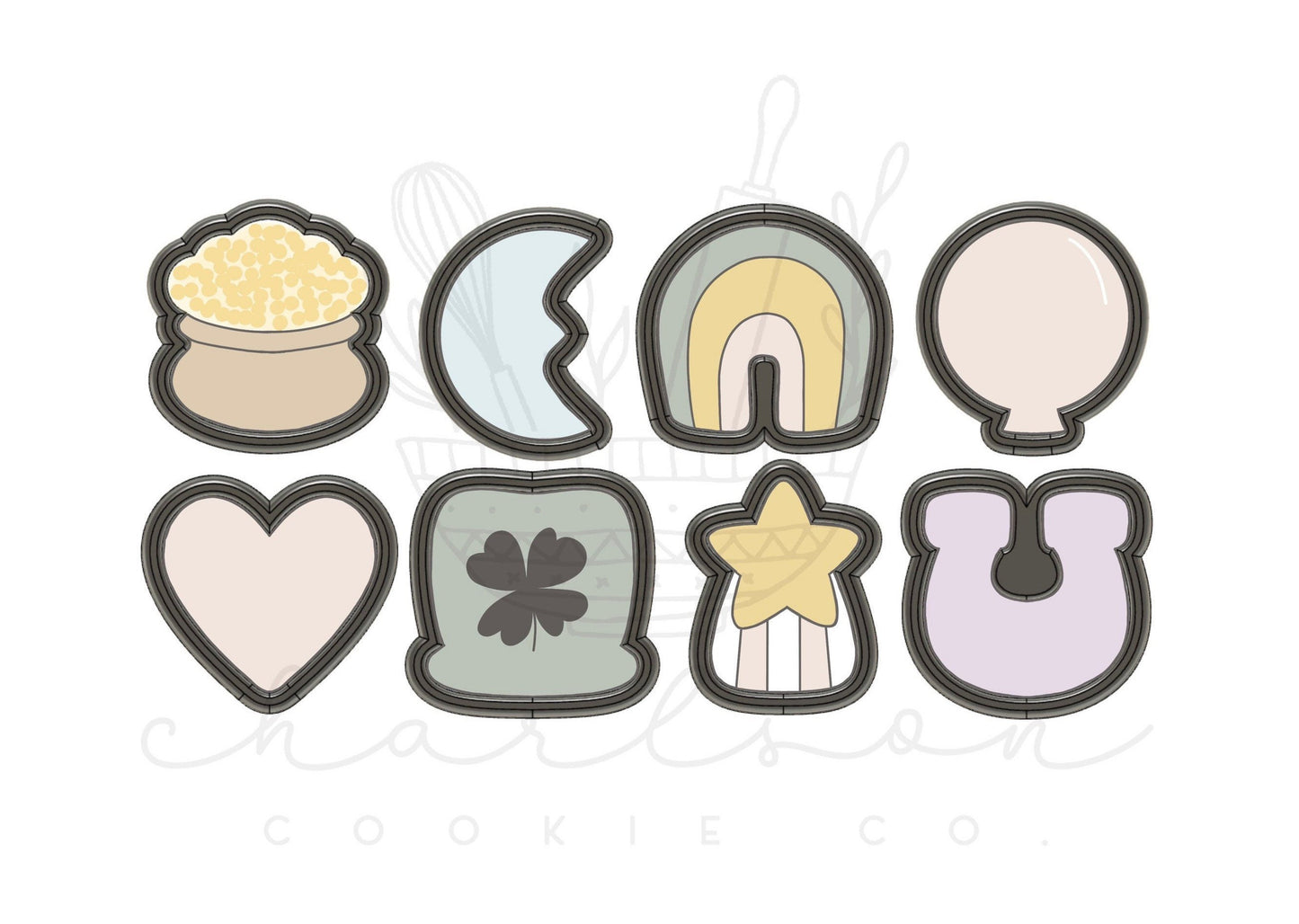 Marshmallow charms cookie cutters