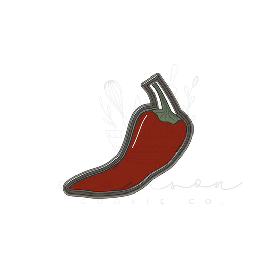 Chili pepper cookie cutter