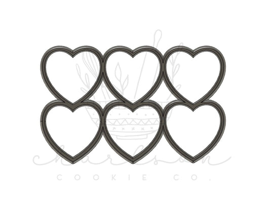 Multi-cutter heart no. 3 cookie cutter