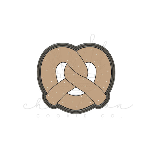 Pretzel (with cut out / without) cookie cutter