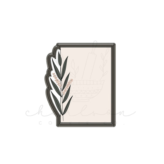 Rectangle with greenery no. 3 cookie cutter