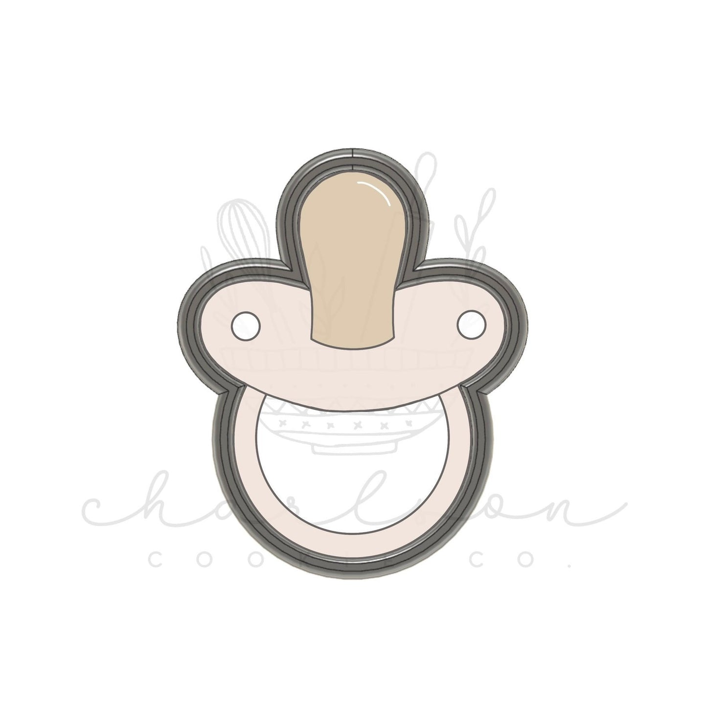 Pacifier cookie cutter