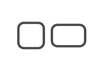 Squares & rectangles rounded off corners cookie cutter