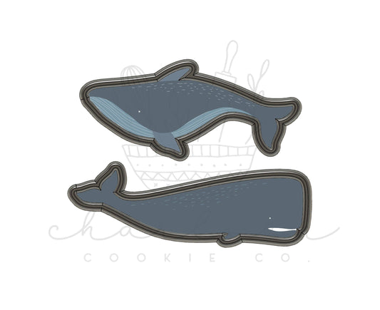 Whale cookie cutter (Linen & Gray)