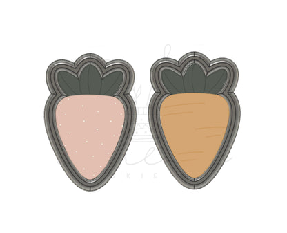 Carrot / strawberry (wide) cookie cutter