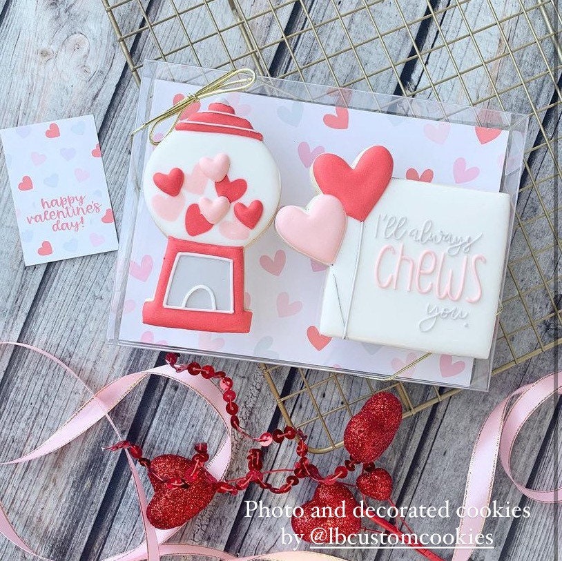 Valentine's Day Cookie Cutter & Stamp - Square Heart Happy