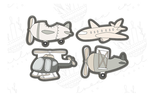 Planes & helicopter cookie cutter