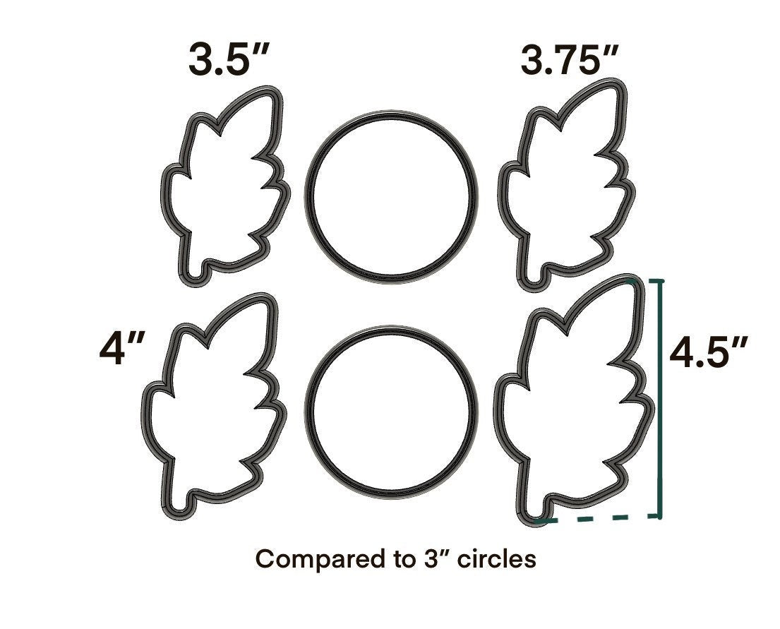 Leaf no. 3 cookie cutter