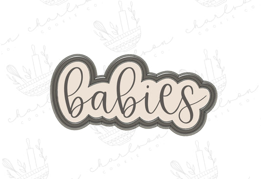 Babies word cookie cutter