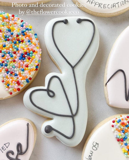 Stethoscope cookie cutter