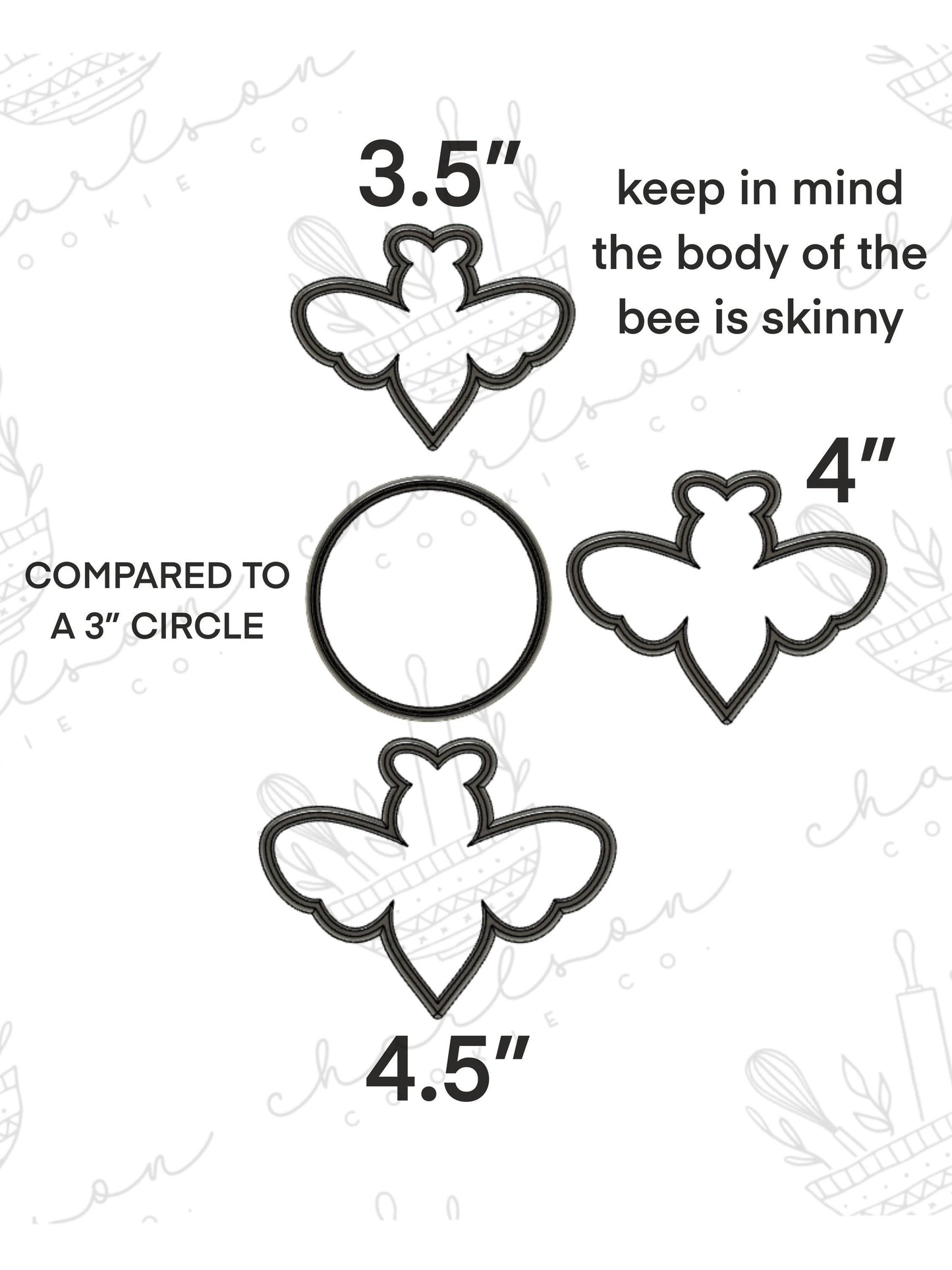 Bumble bee no. 2 cookie cutter