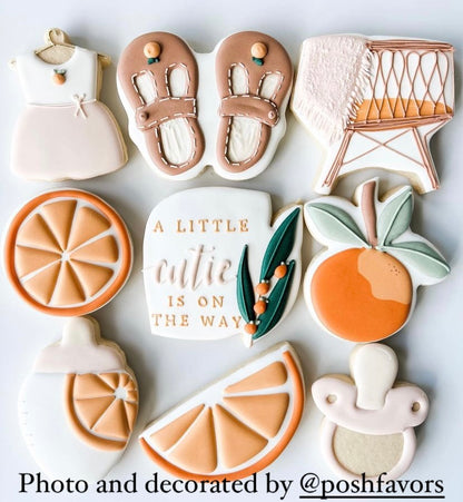 Baby sandals cookie cutter