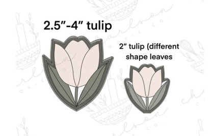 Tulip cookie cutter