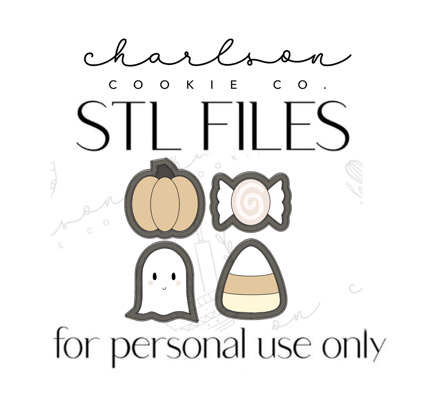 STL files / Halloween theme 1 set / digital files - personal use only