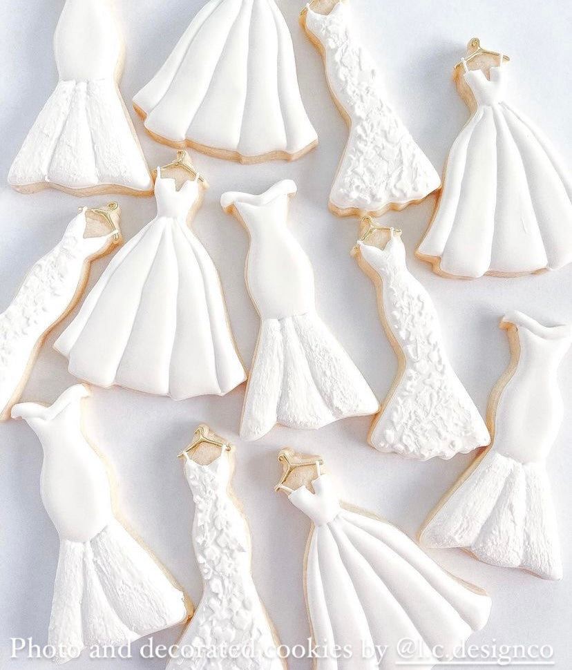 Wedding dresses cookie cutter – Charlson Cookie Co