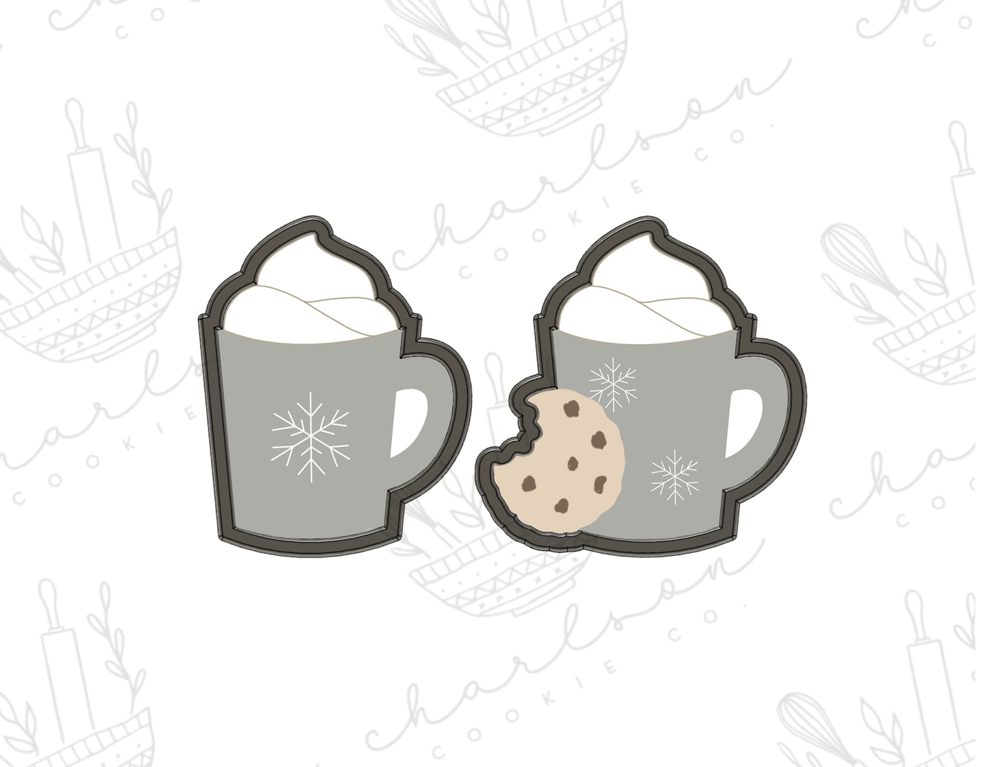 Mug with cream no. 3 cookie cutter