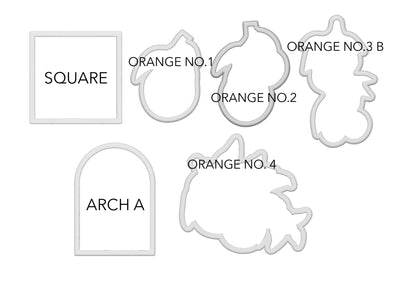Linen & Gray - "Orange Branches" class cookie cutters