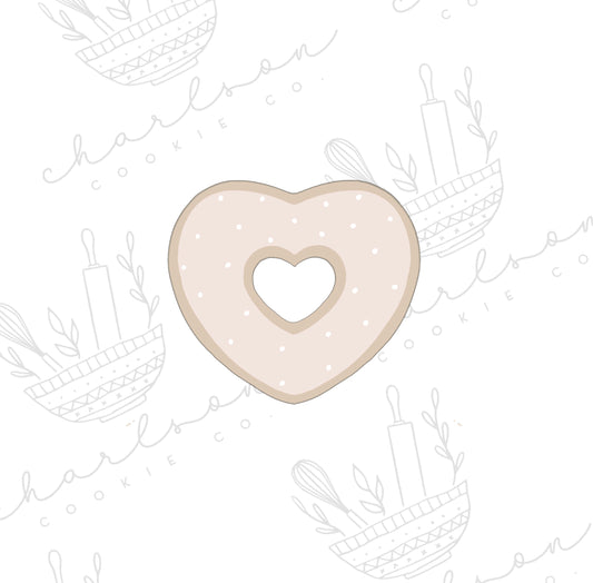 Heart donut cookie cutter