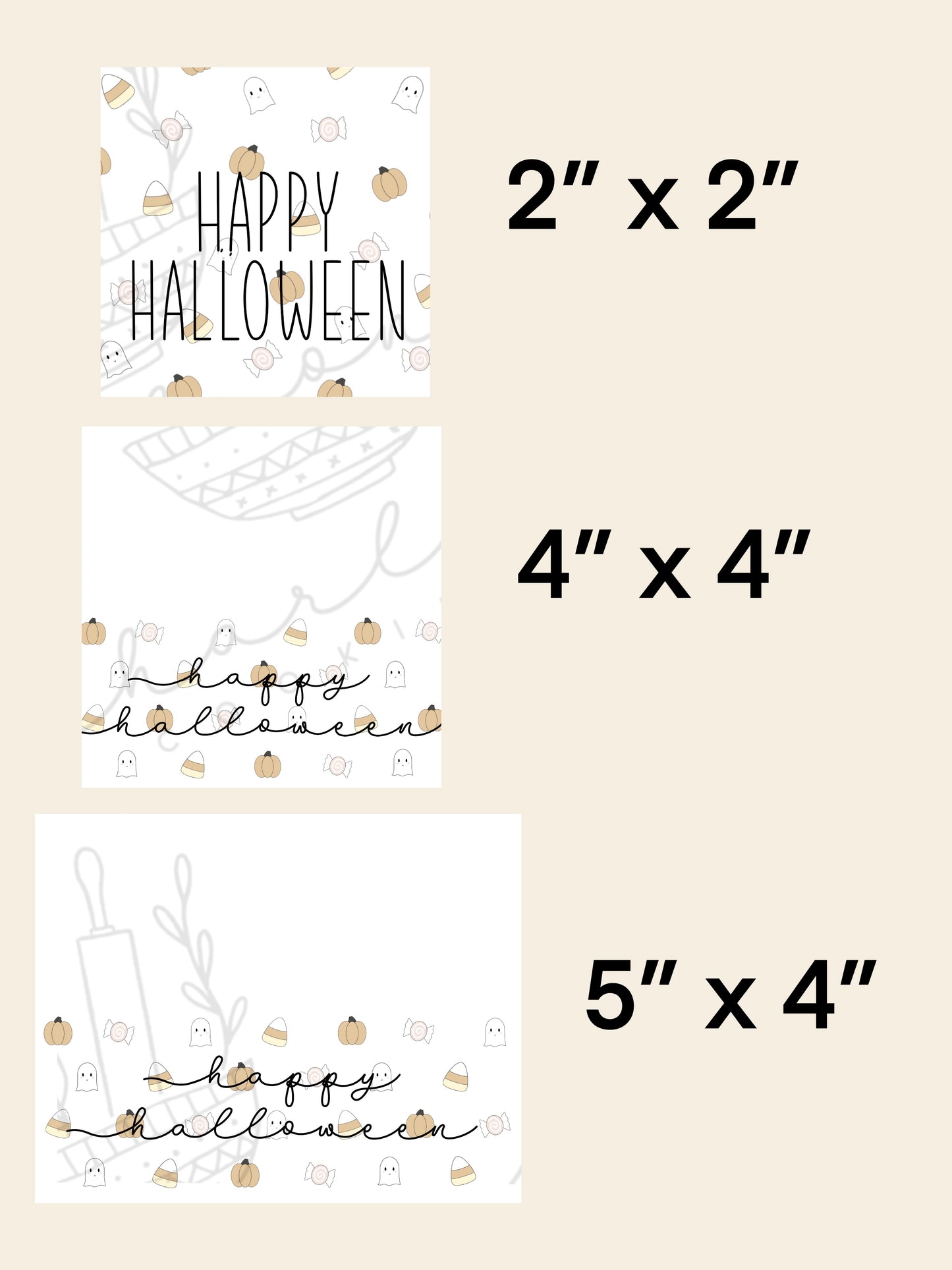 Happy Halloween tags / Instant digital download