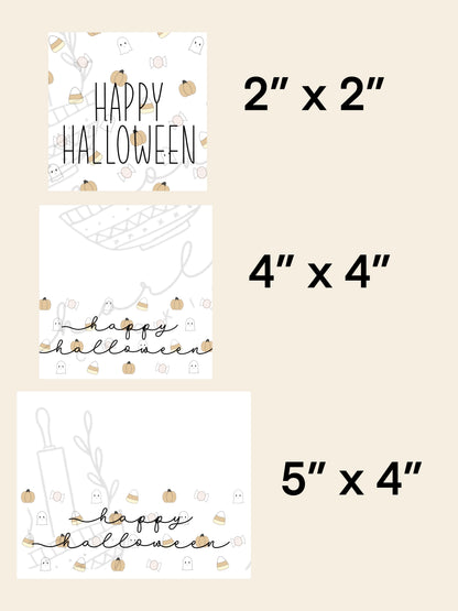 Happy Halloween tags / Instant digital download
