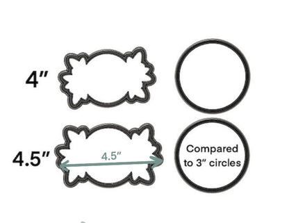 Circle with greenery no. 2 cookie cutter