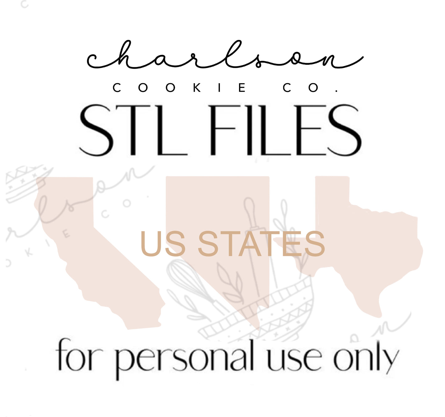 States STL files (digital files) / personal use only
