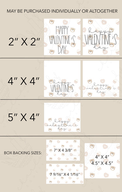 Valentine's day set E templates / Instant digital download